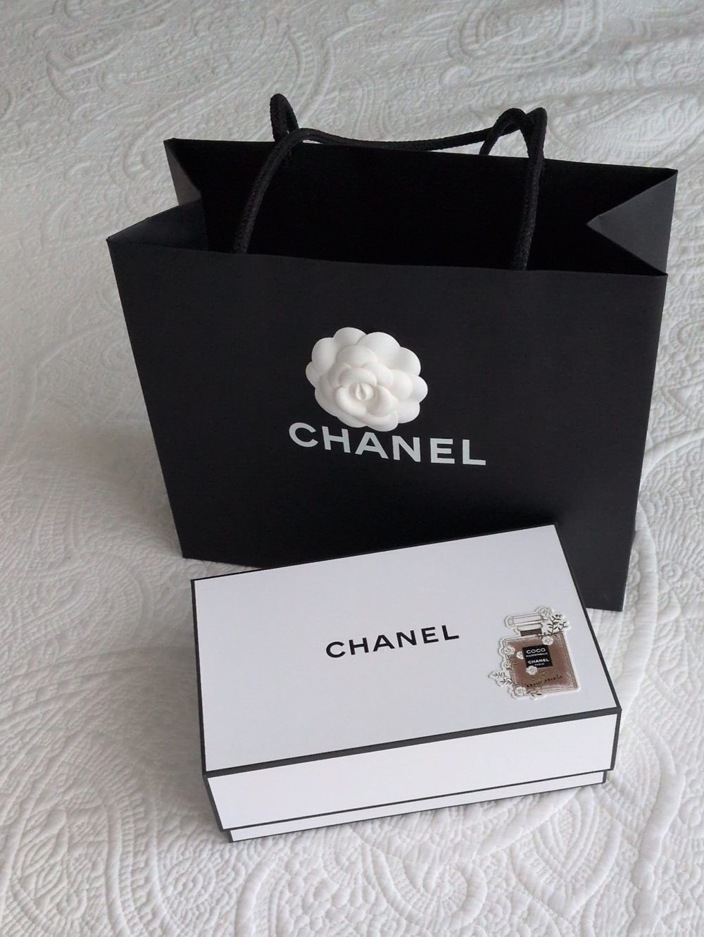 Chanel Authentic Box + Shopping Bag